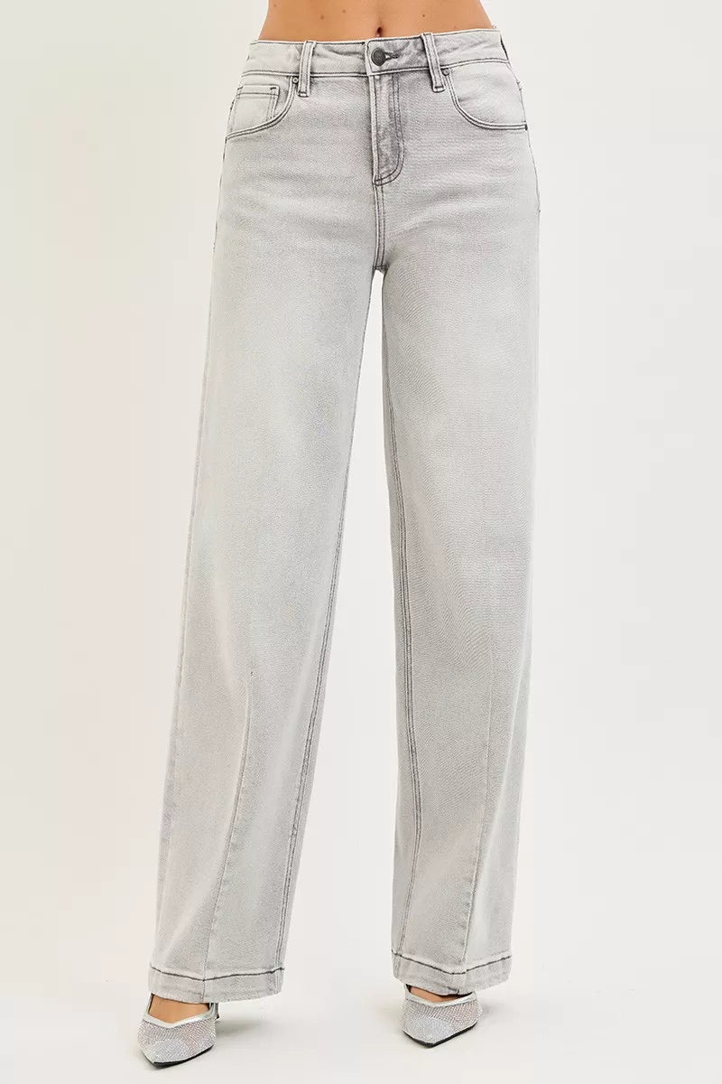RISEN Slouchy Baggy Jeans For Women Ultra Comfortable Everyday Casual Denim With Contrast Stitching