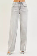 RISEN Slouchy Baggy Jeans For Women Ultra Comfortable Everyday Casual Denim With Contrast Stitching