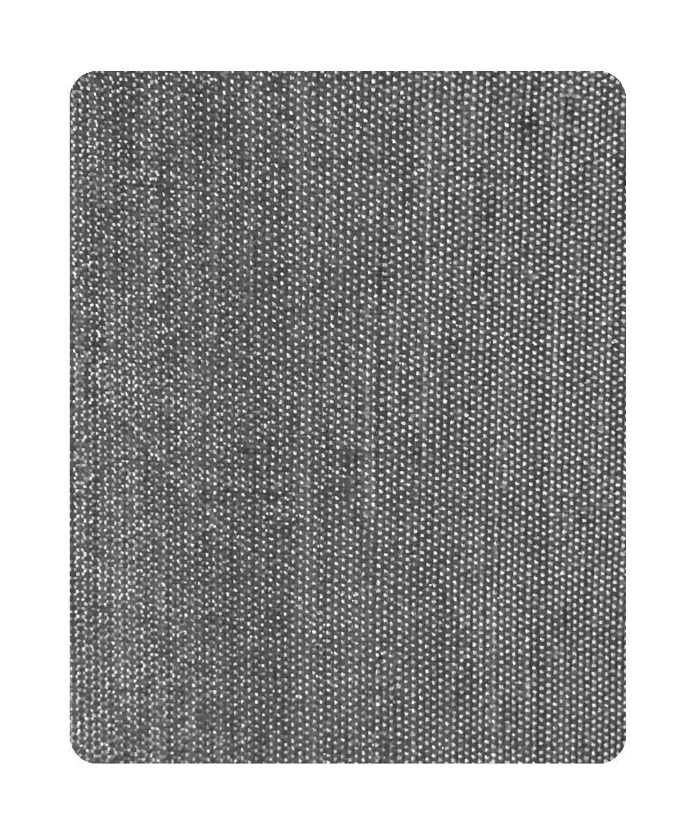 14"W Moderne Flush Mount Conversion Kit  Granite Gray Burlap Hardback Drum Lampshade
