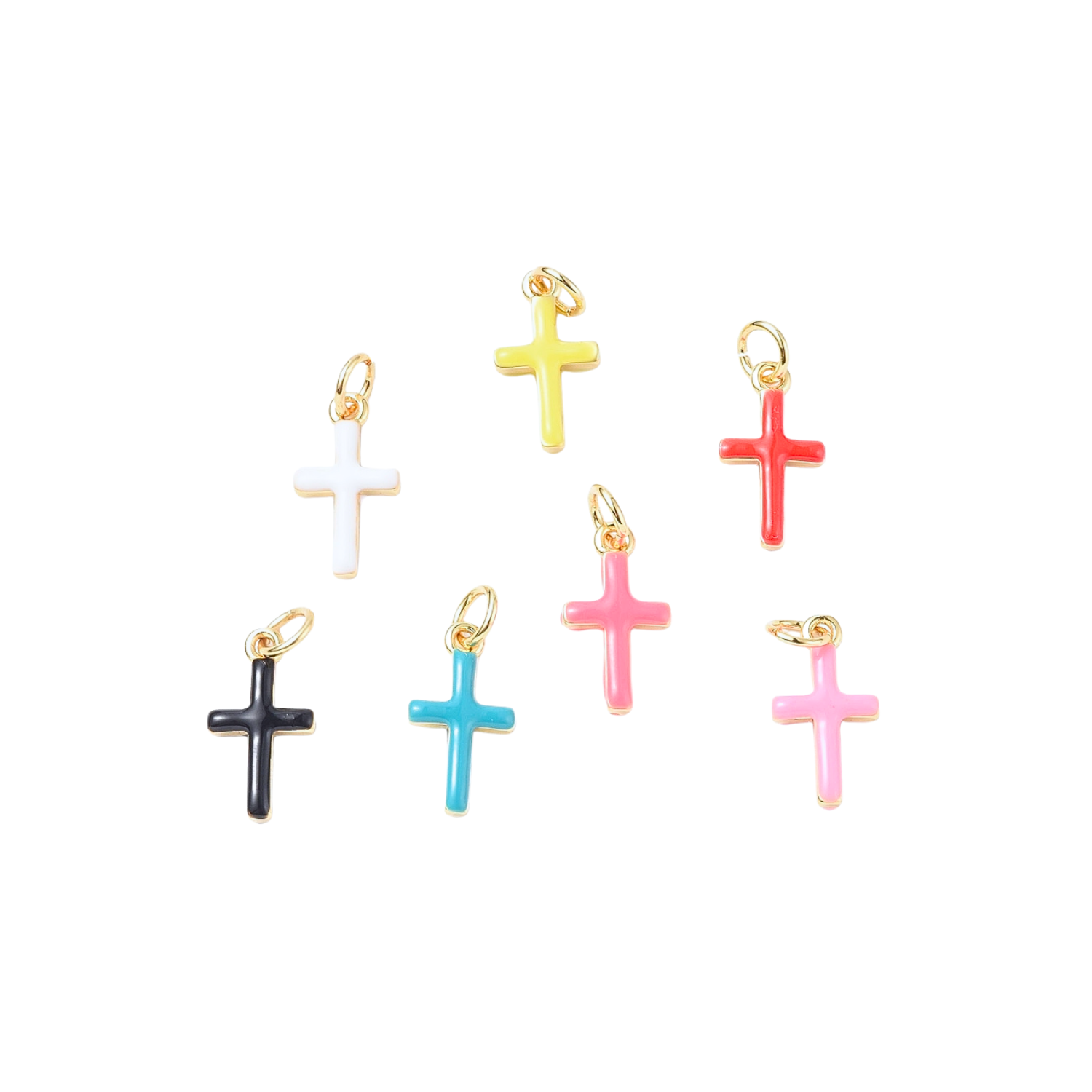 Gold Enamel Cross Assorted