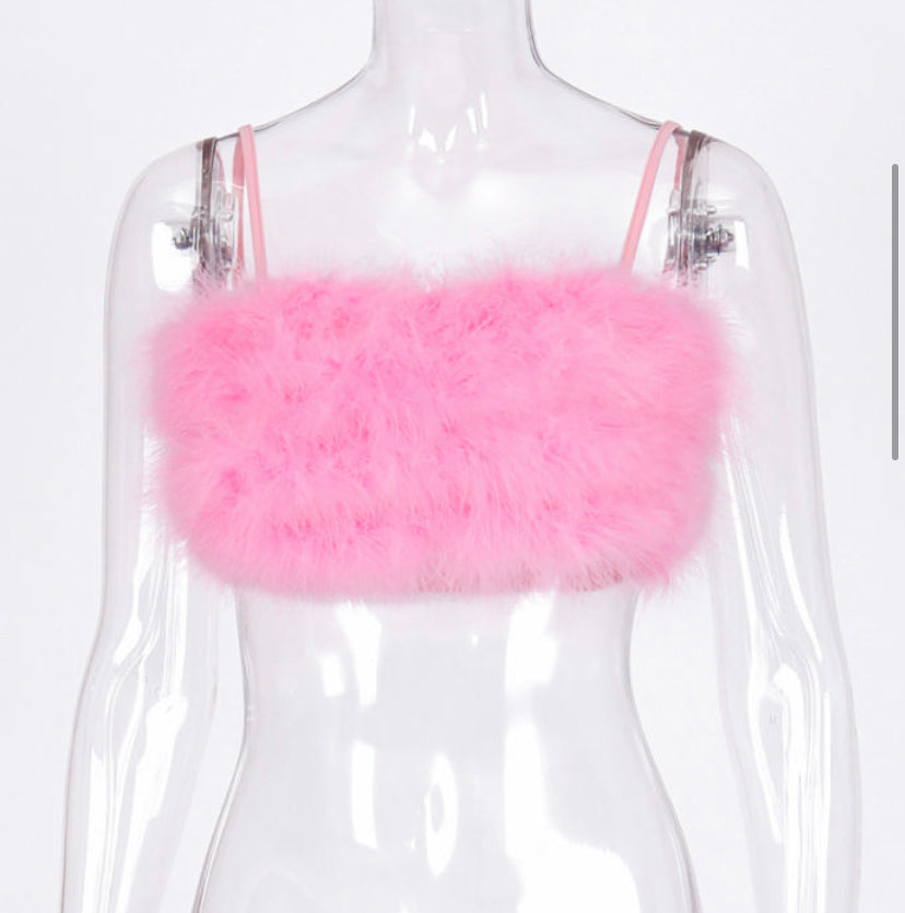 Fuzzy Bra Top