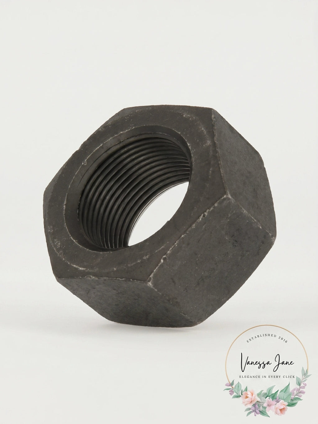 Steel Hex Nut, Plain Finish, Grade 8, ASME B18.2.2 (Pack of 100)