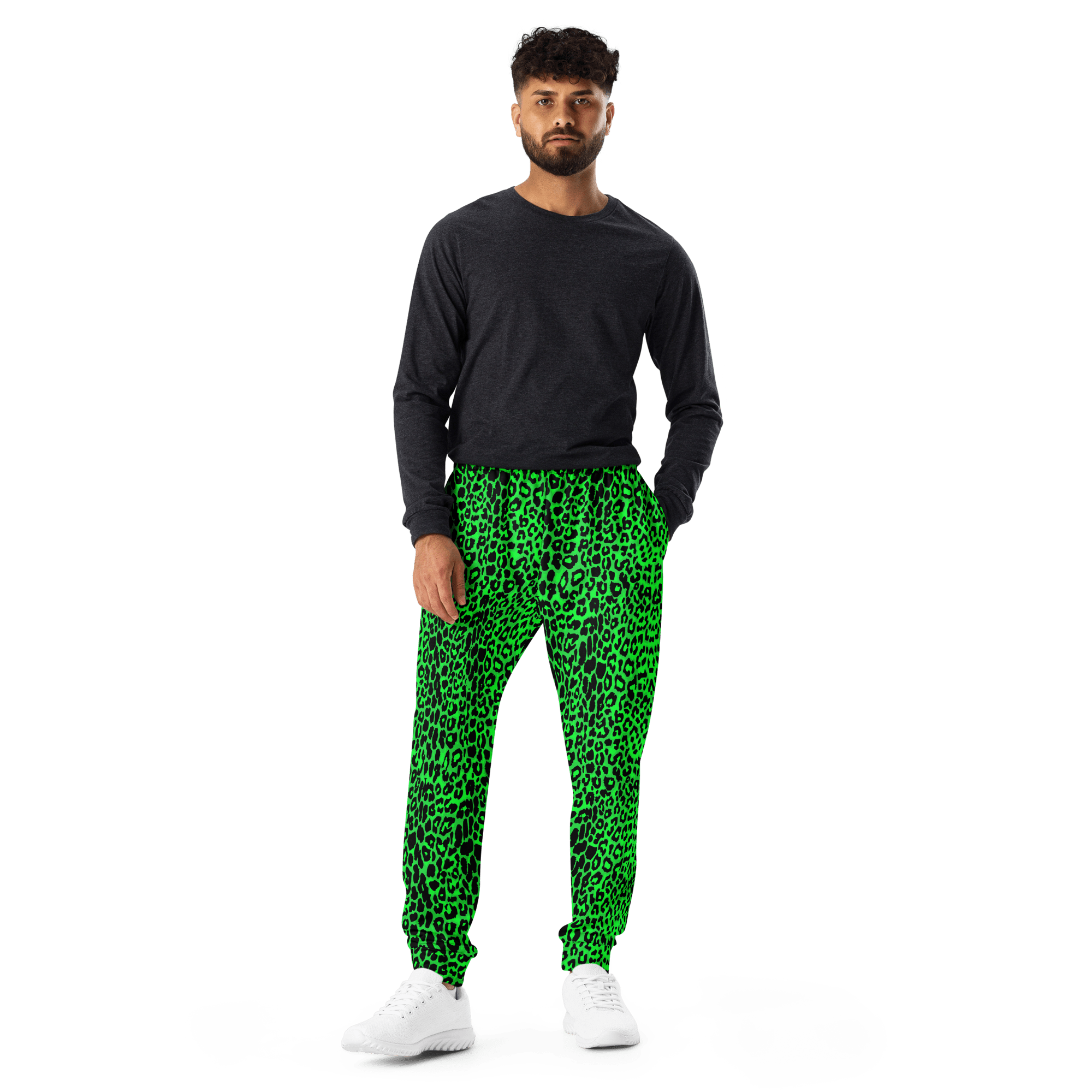 Lime Leopard Unisex Joggers