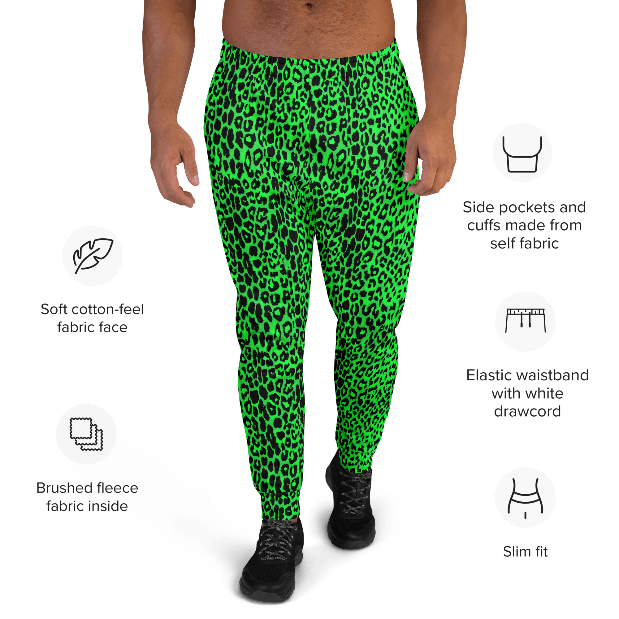 Lime Leopard Unisex Joggers
