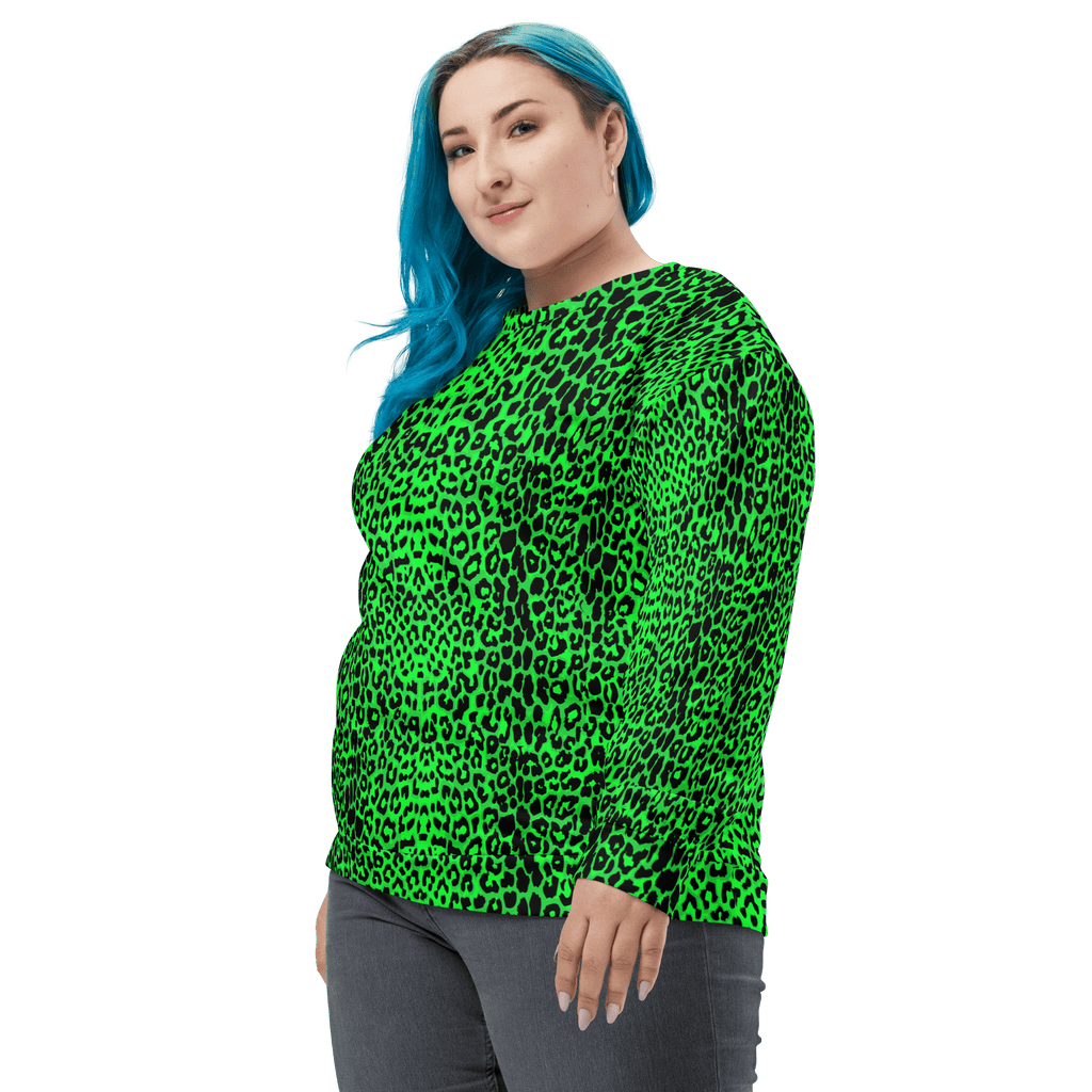 Lime Leopard Unisex Sweatshirt