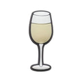 Crocs Jibbitz Drink Shoe Charms White Wine Glass Unisex Adult
