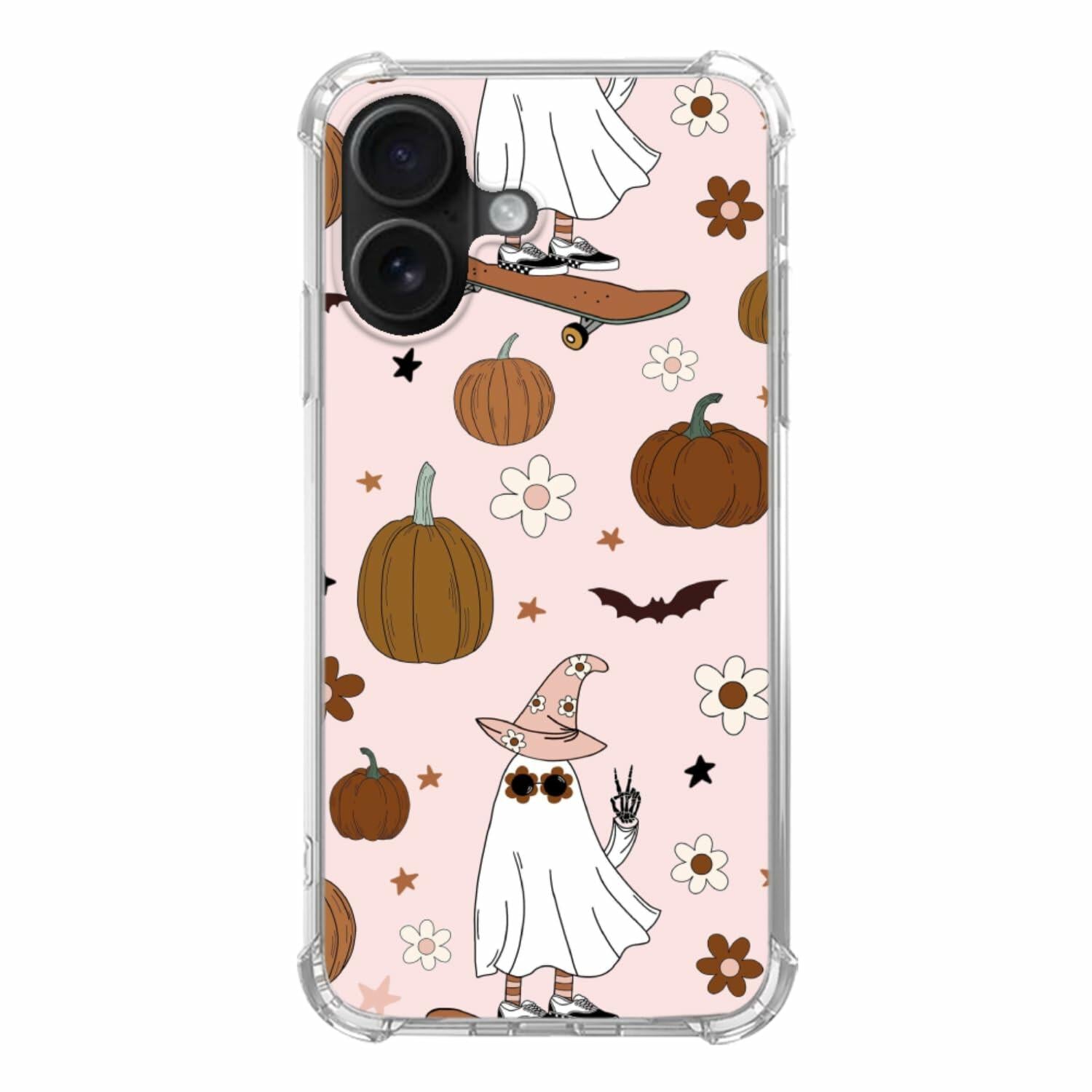 GialCenik iPhone 16 TPU Ghost Cowboy Phone Case - Black - New