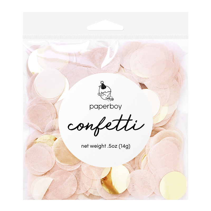 Table Confetti - Blush & Gold: 0.5oz