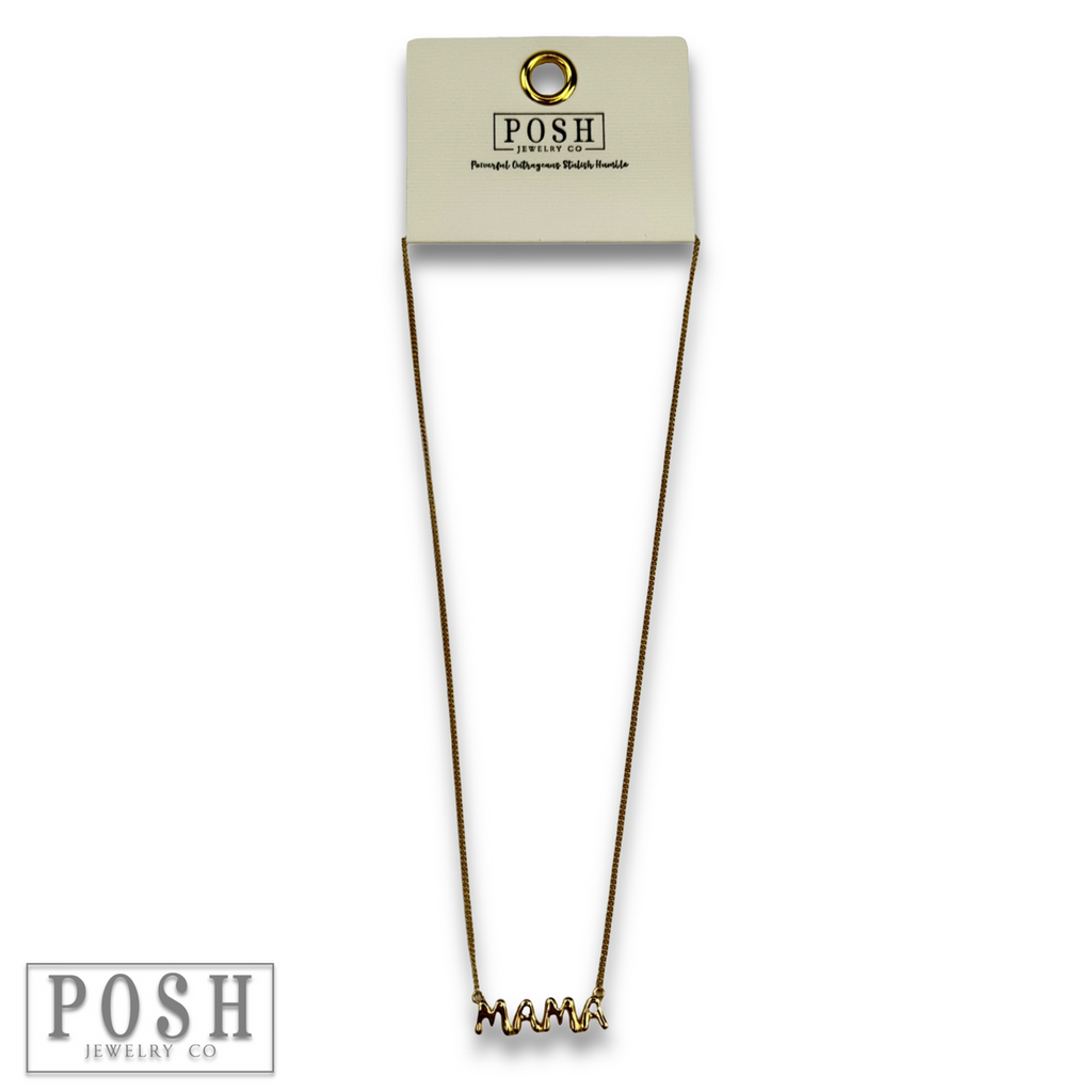 Bubble letter pendant necklace