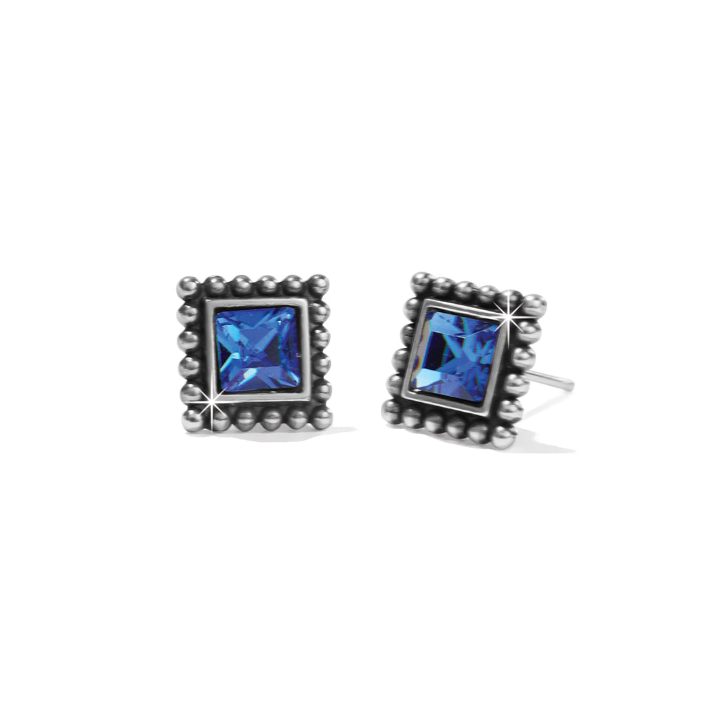 Sparkle Square Mini Post Stud Earrings