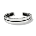 Inner Circle Double Hinged Bangle SIL