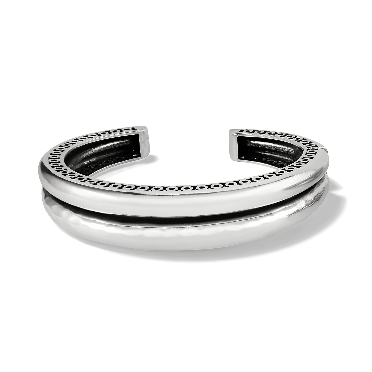 Inner Circle Double Hinged Bangle SIL