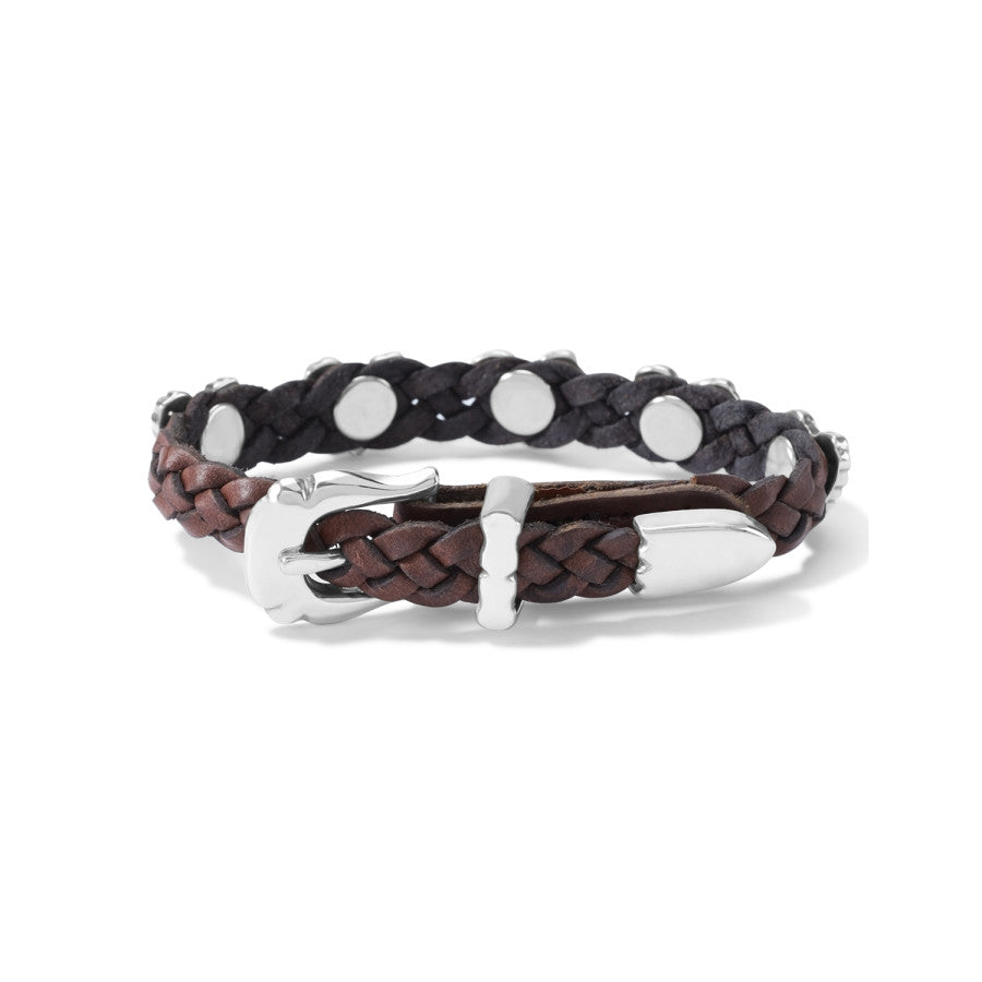 Brown Roped Heart Braid Bandit Bracelet