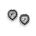 Shimmer Heart Mini Post Stud Earrings