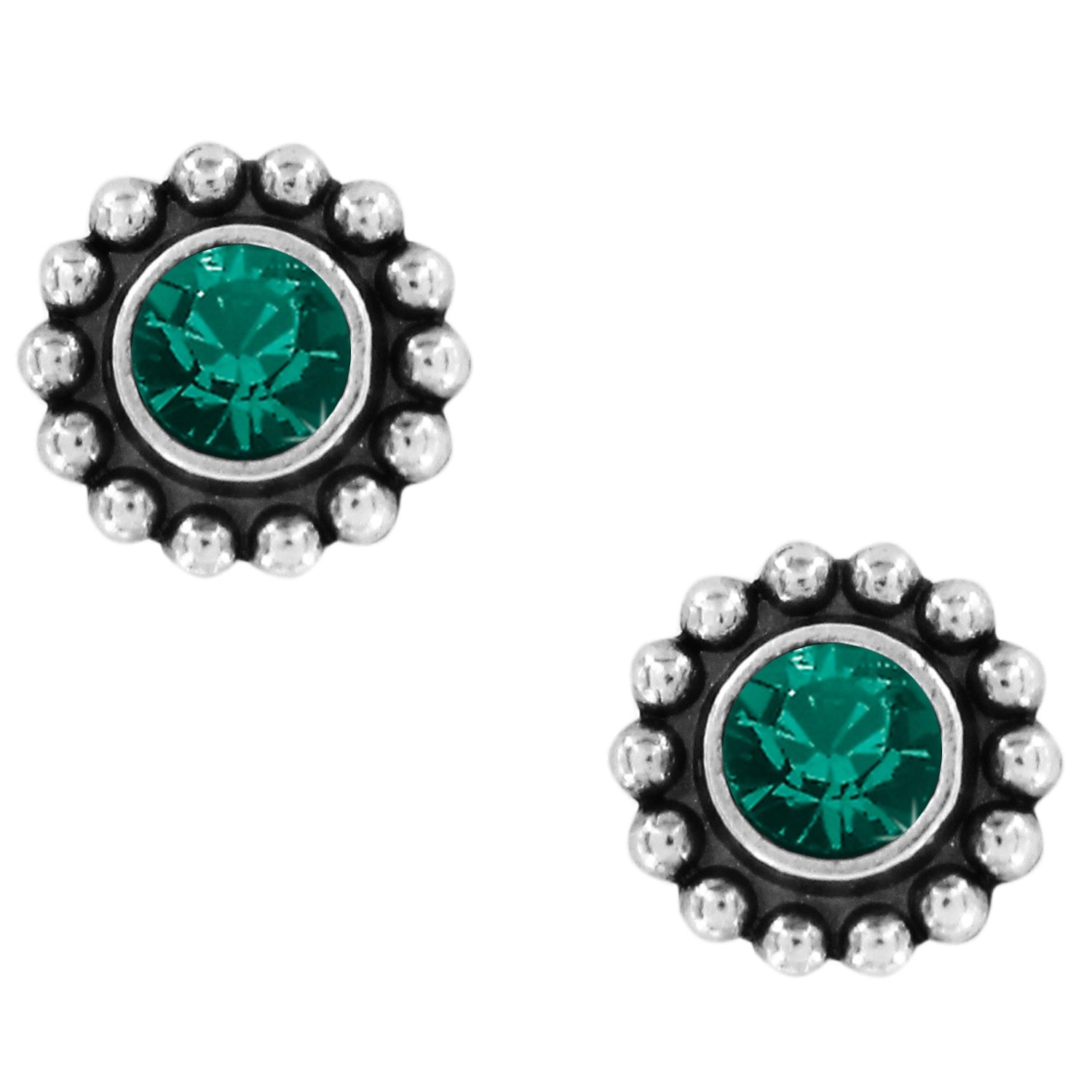 Emerald Twinkle Mini Post Stud Earrings