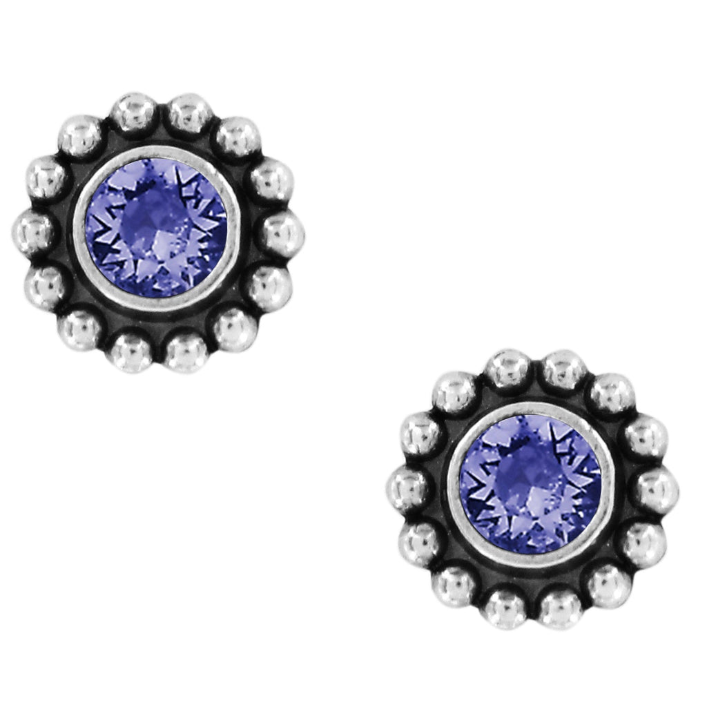 Purple Tanzanite Twinkle Mini Post Earrings